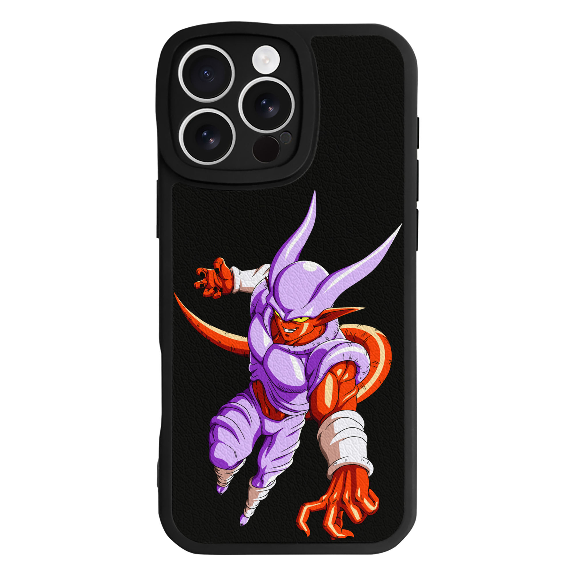 （画像用） ドラゴンボール ジャネンバ DRAGON BALL Janemba 【iPhone 16シリーズ対応】シリコンスマホケース（レザー調） 材質：シリコン